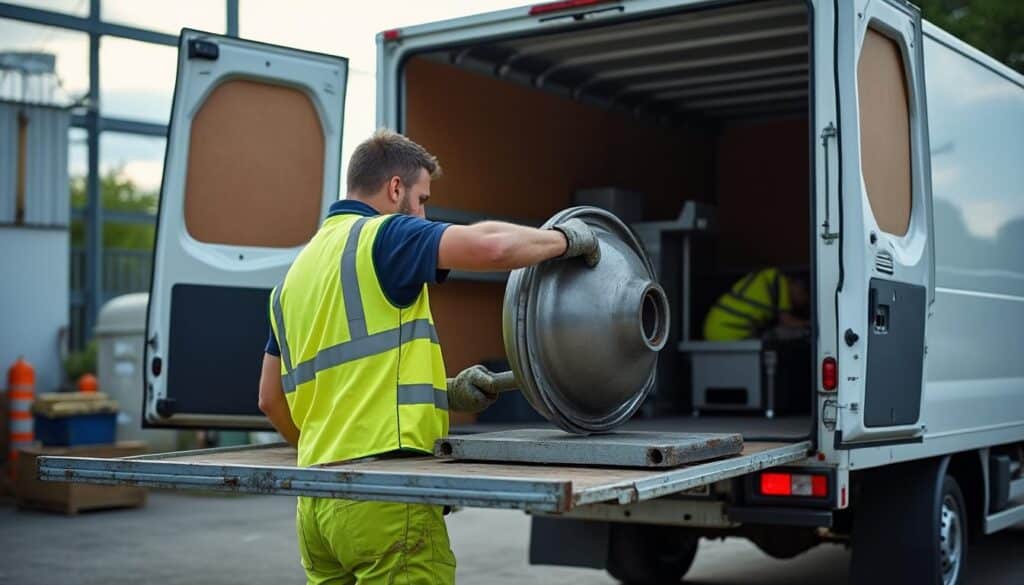 La sécurité lors de la manutention de charges lourdes avec un treuil sur fourgon