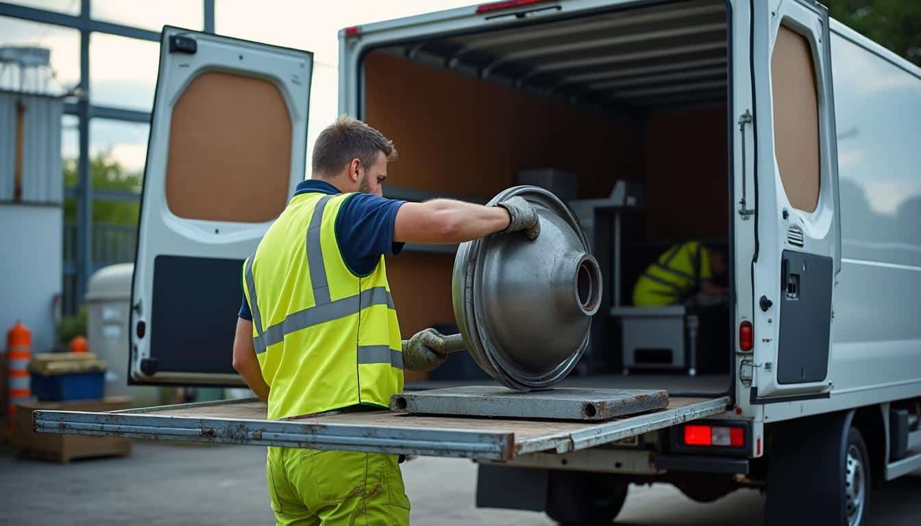La sécurité lors de la manutention de charges lourdes avec un treuil sur fourgon