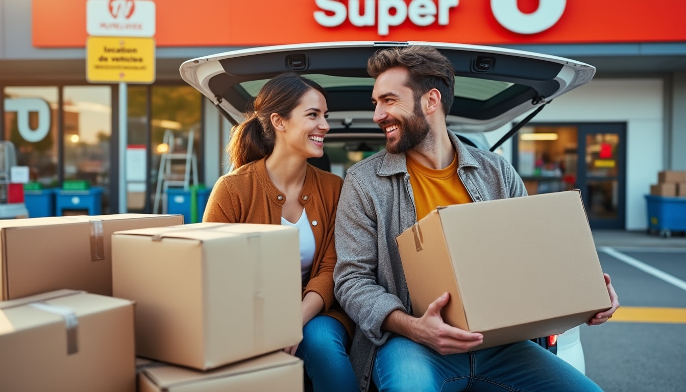 Illustration: Pourquoi opter pour la location d’un fourgon chez Super U pour vos besoins de transport ?
