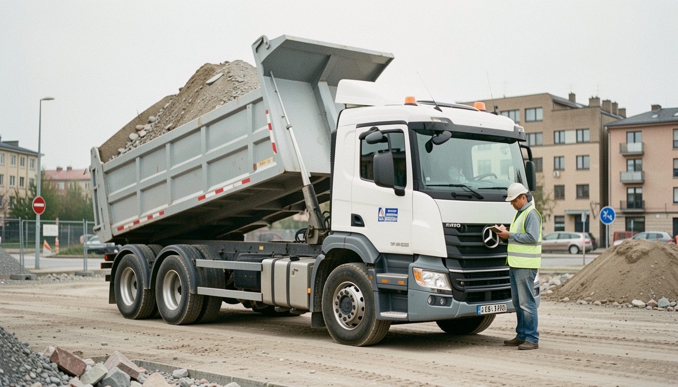Camion benne de 3,5 tonnes : capacité et règles