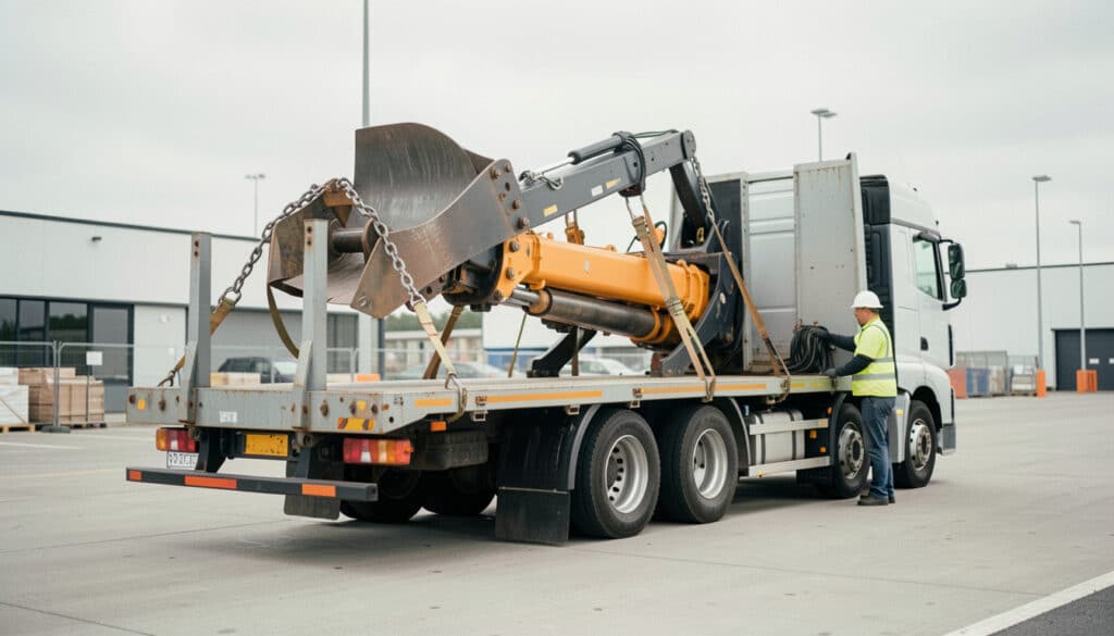 Camion porte-char : transport d’engins lourds sécurisé