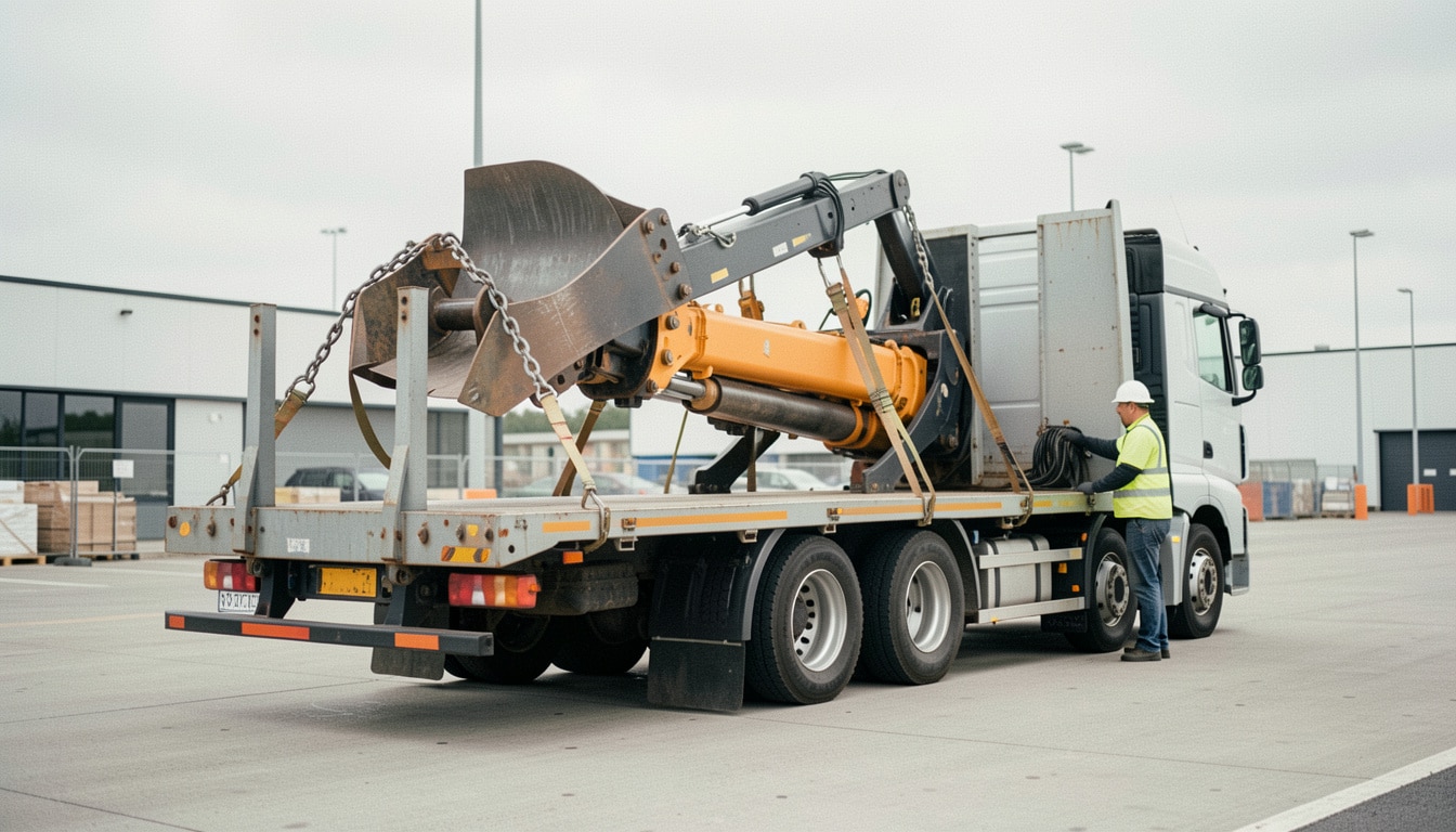 Camion porte-char : transport d’engins lourds sécurisé