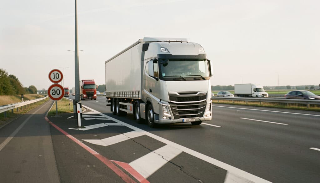 Vitesse des camions sur autoroute : limites et règles
