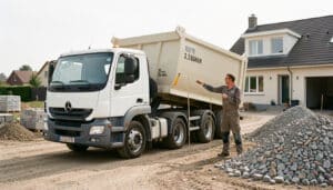 Camion benne 3,5 tonnes : quelle capacité en m³ ?